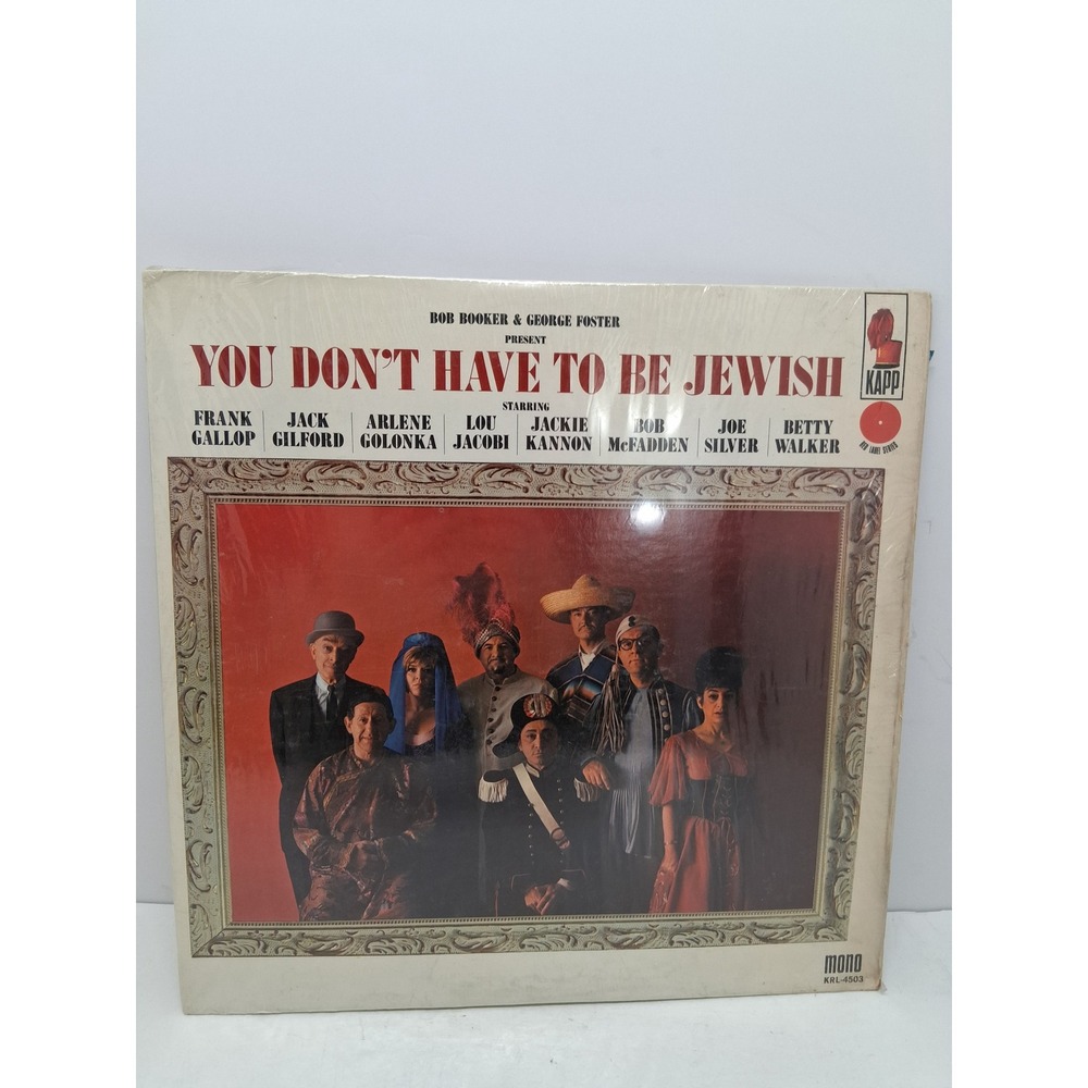 You Don't Have To Be Jewish Comedy Vinyl LP Kapp Records Mono KRL Bob Booker
